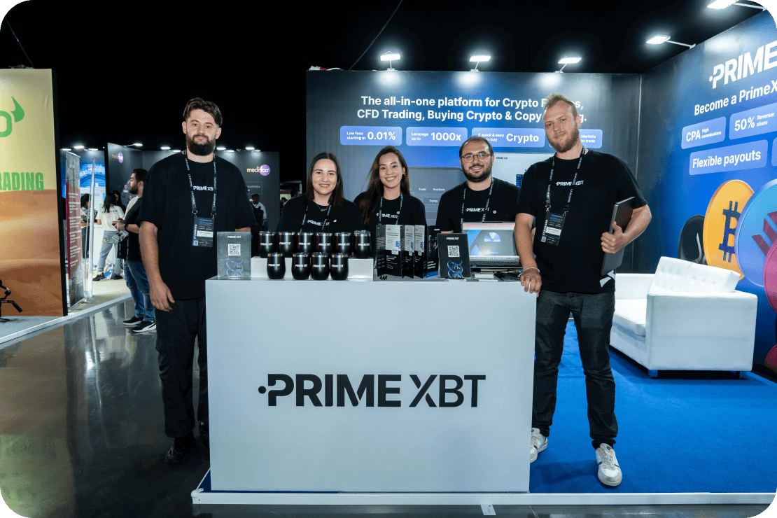 PrimeXBT 团队在国际展会现场